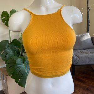 Golden Yellow UO Cropped Tank.